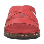 Sandalia Cuero Mujer Lagos Rojo Rockford