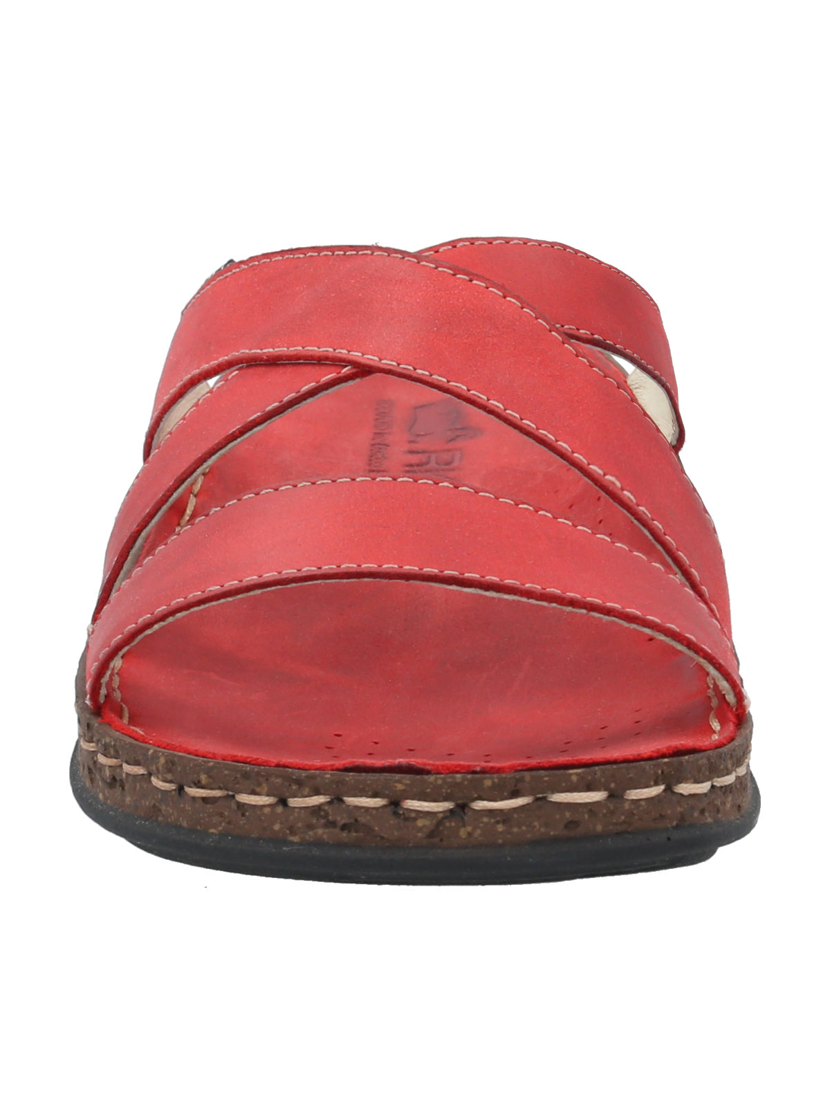 Sandalia Cuero Mujer Lagos Rojo Rockford