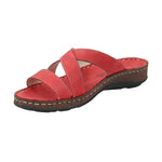 Sandalia Cuero Mujer Lagos Rojo Rockford