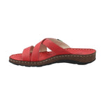 Sandalia Cuero Mujer Lagos Rojo Rockford