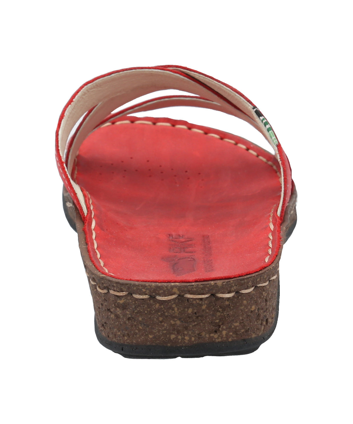 Sandalia Cuero Mujer Lagos Rojo Rockford