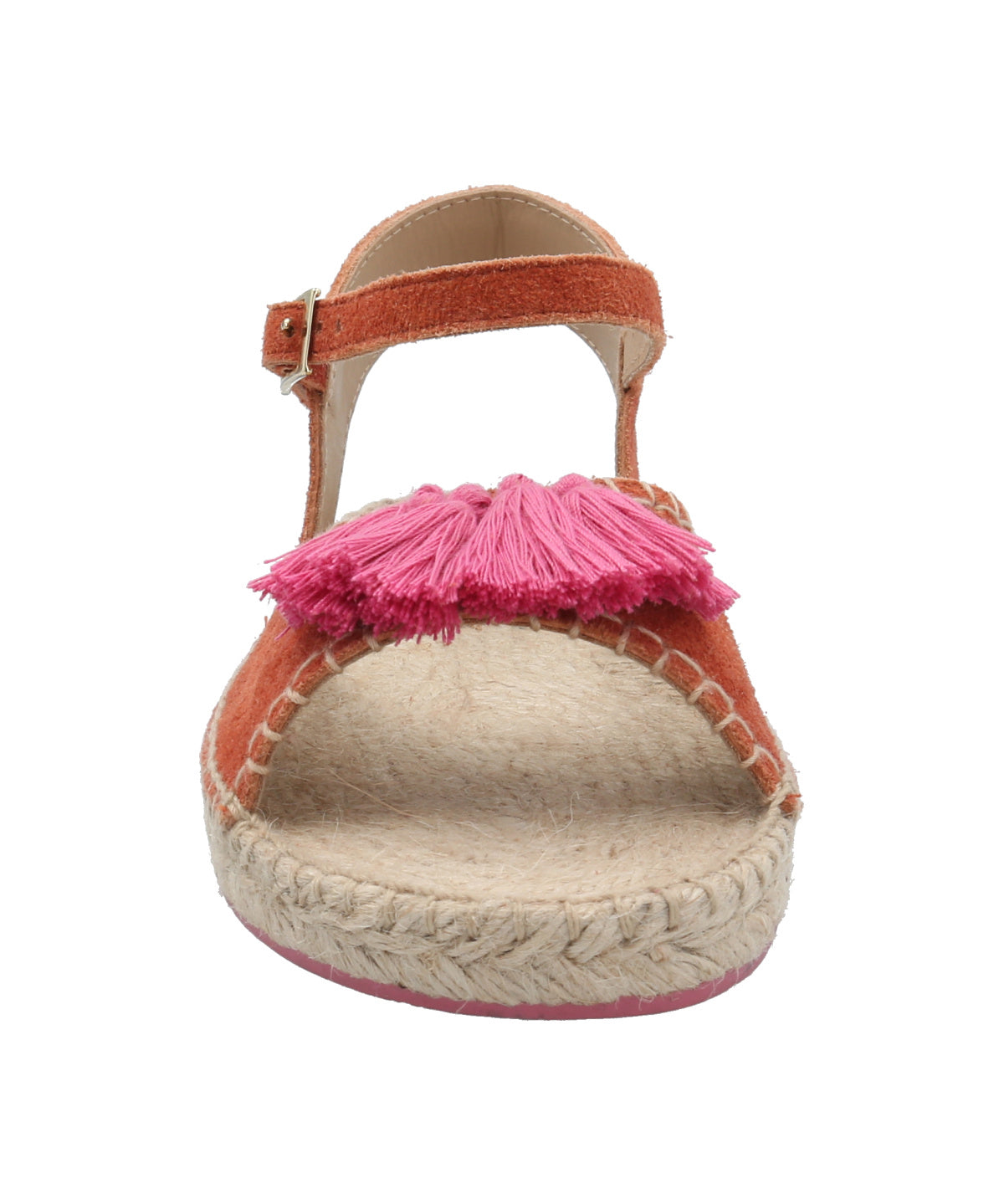 Alpargata Cuero Mujer Pom Naranjo Rockford
