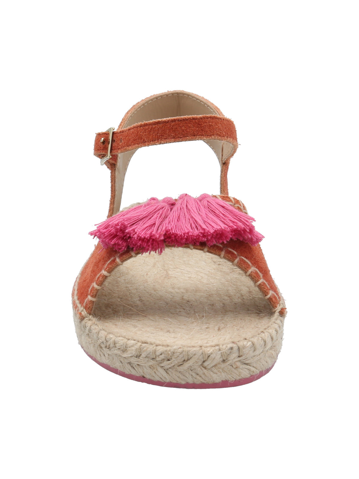 Alpargata Cuero Mujer Pom Naranjo Rockford