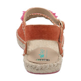 Alpargata Cuero Mujer Pom Naranjo Rockford