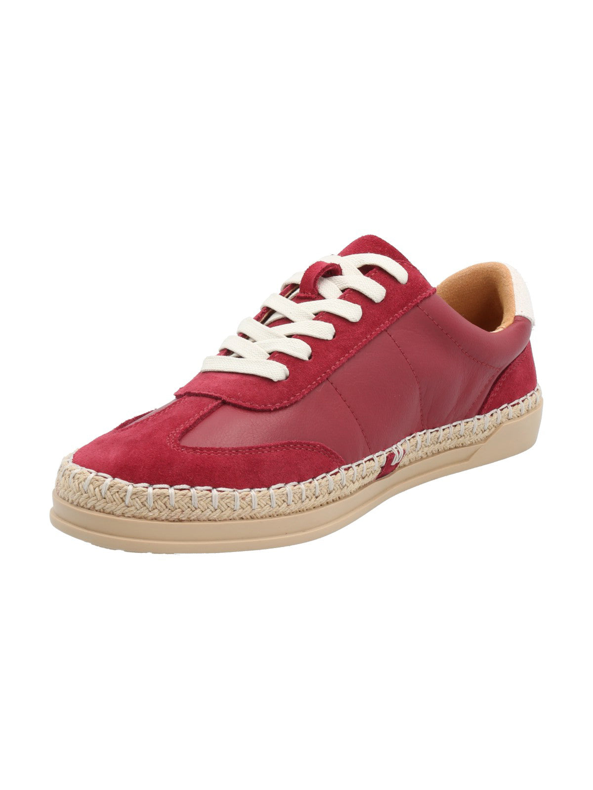 Zapatilla Cuero Mujer Mile Rojo Rockford