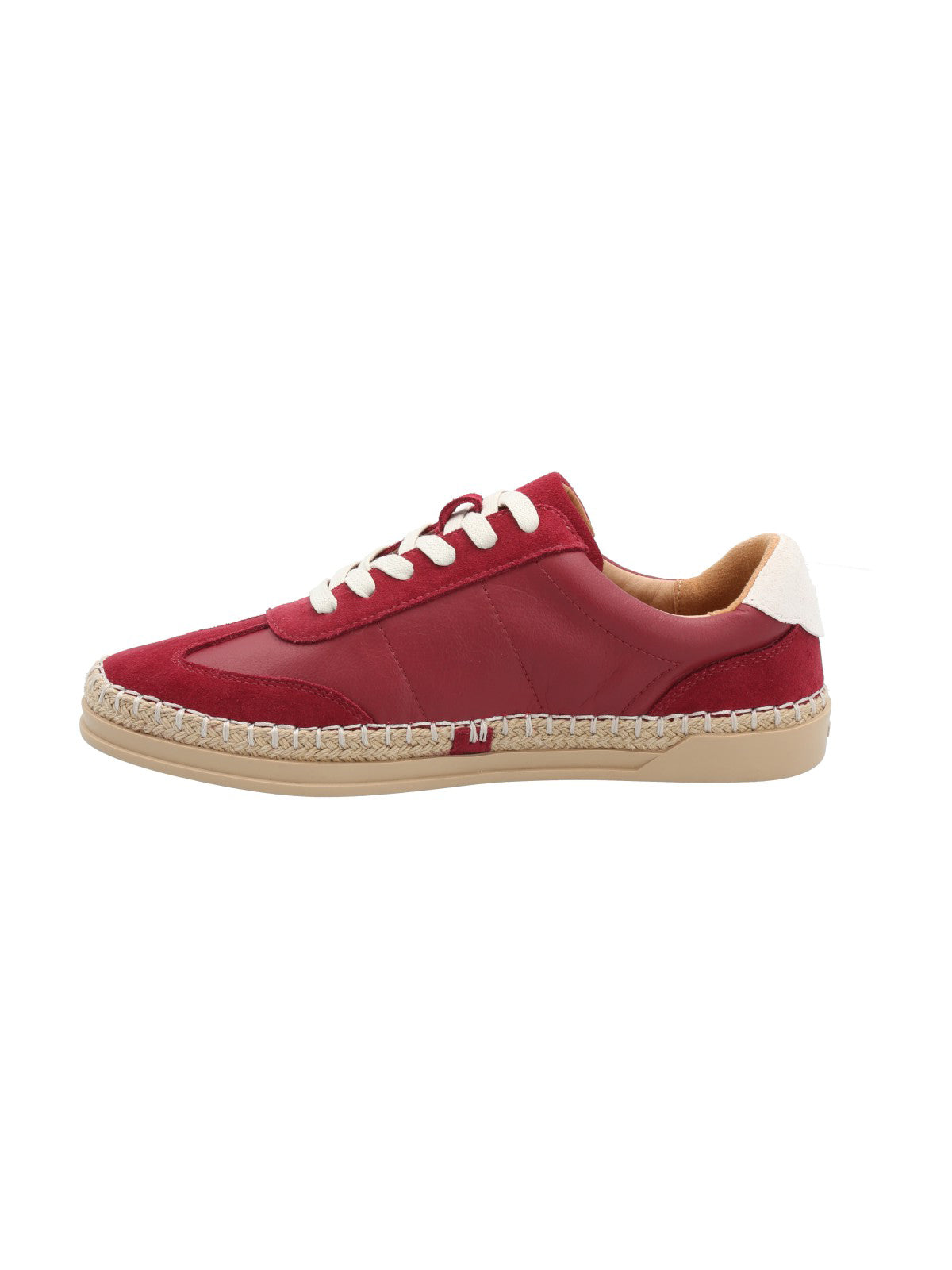 Zapatilla Cuero Mujer Mile Rojo Rockford