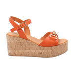 Sandalia Cuero Mujer Joaka Naranjo 67 Rockford