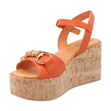 Sandalia Cuero Mujer Joaka Naranjo 67 Rockford