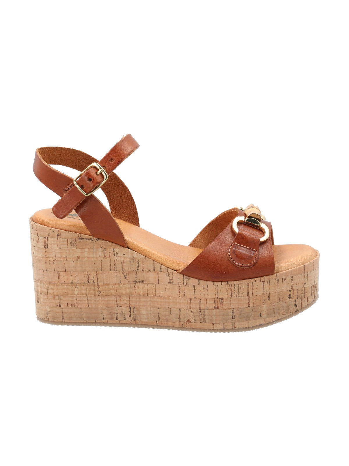 Sandalia Cuero Mujer Joaka Café Rockford