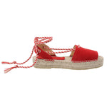 Alpargata Cuero Mujer Ivy Rojo Rockford