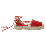 Alpargata Cuero Mujer Ivy Rojo Rockford