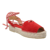 Alpargata Cuero Mujer Ivy Rojo Rockford