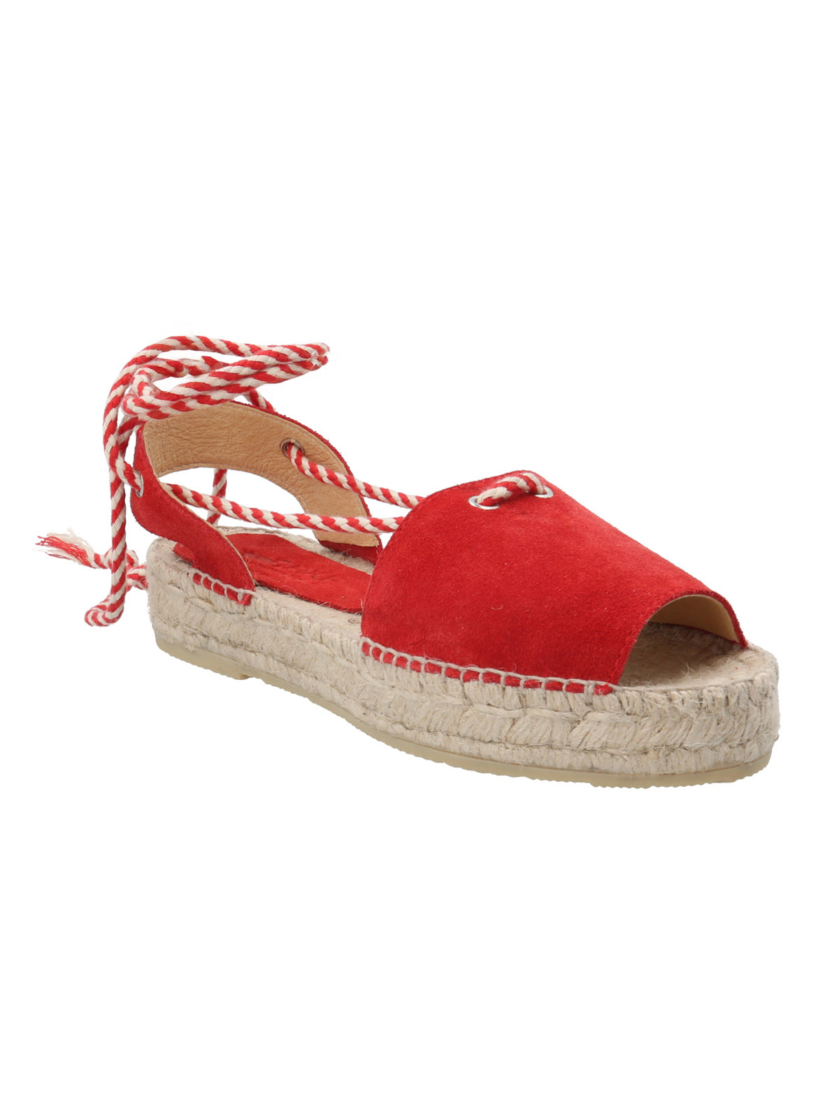 Alpargata Cuero Mujer Ivy Rojo Rockford