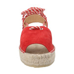 Alpargata Cuero Mujer Ivy Rojo Rockford