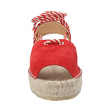 Alpargata Cuero Mujer Ivy Rojo Rockford