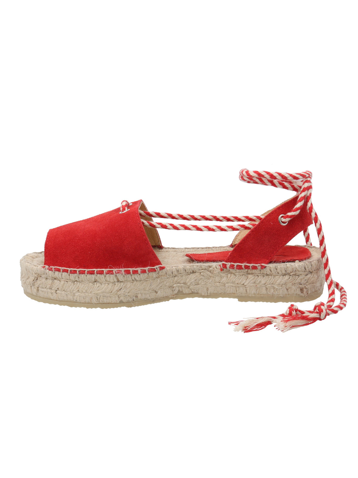 Alpargata Cuero Mujer Ivy Rojo Rockford