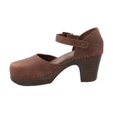 Sueco Cuero Mujer Lu Café Rockford