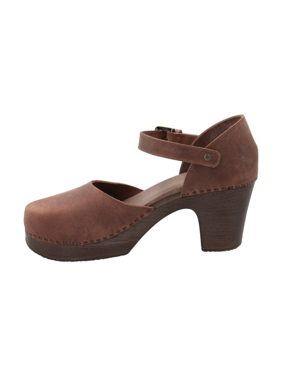 Sueco Cuero Mujer Lu Café Rockford