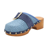Sueco Rafia Mujer Santor Azul Rockford
