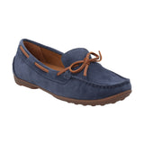Mocasín Cuero Mujer Mena Azul Rockford