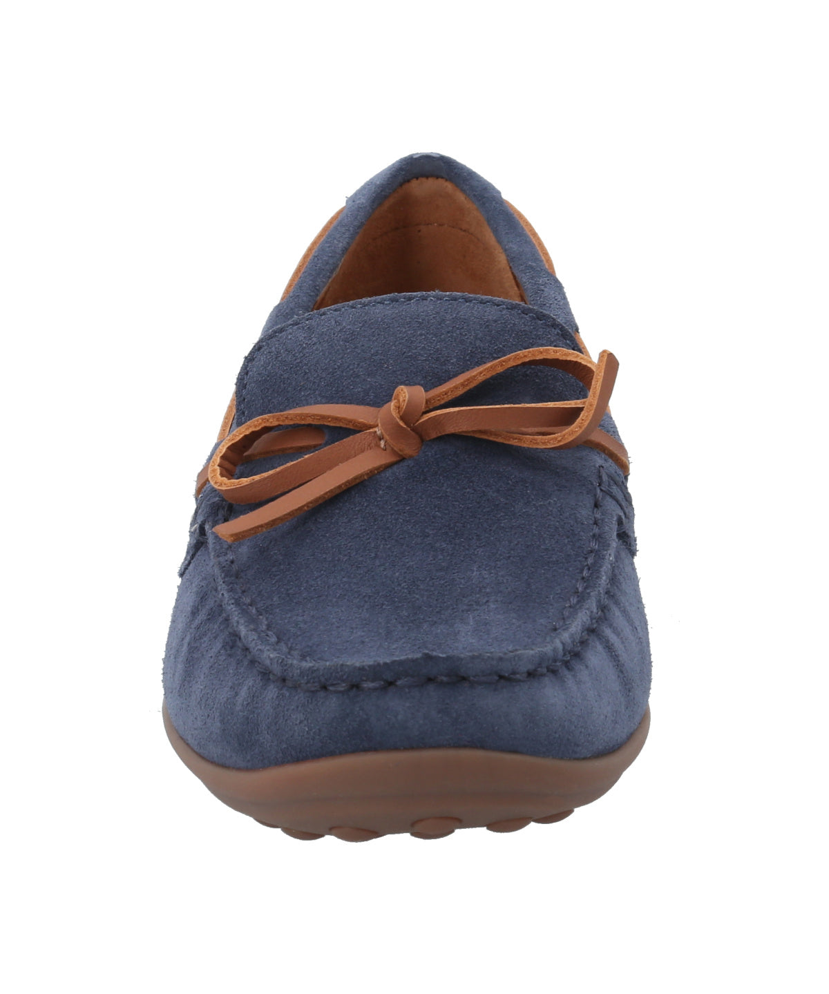 Mocasín Cuero Mujer Mena Azul Rockford