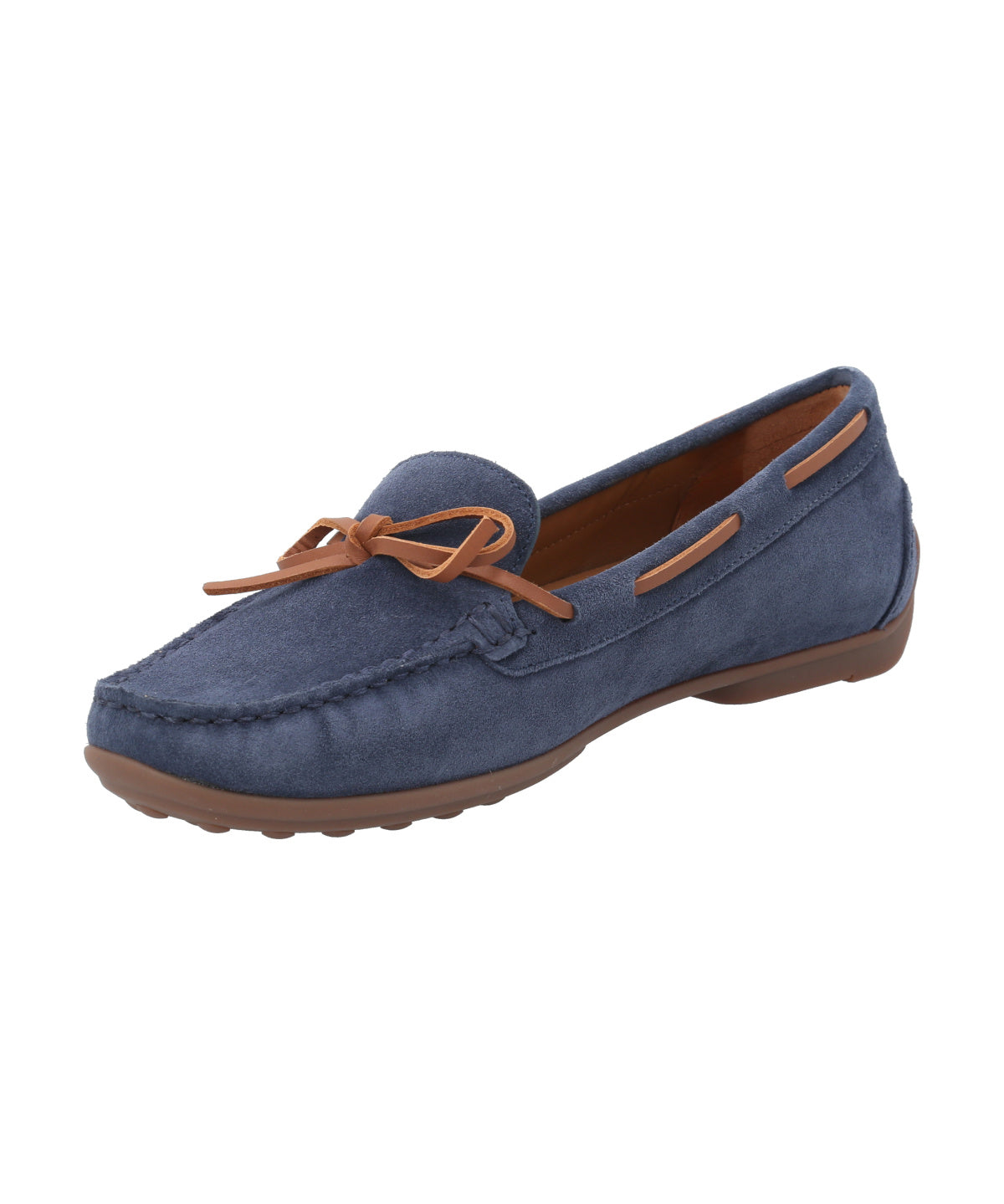Mocasín Cuero Mujer Mena Azul Rockford