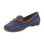 Mocasín Cuero Mujer Mena Azul Rockford