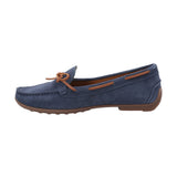 Mocasín Cuero Mujer Mena Azul Rockford