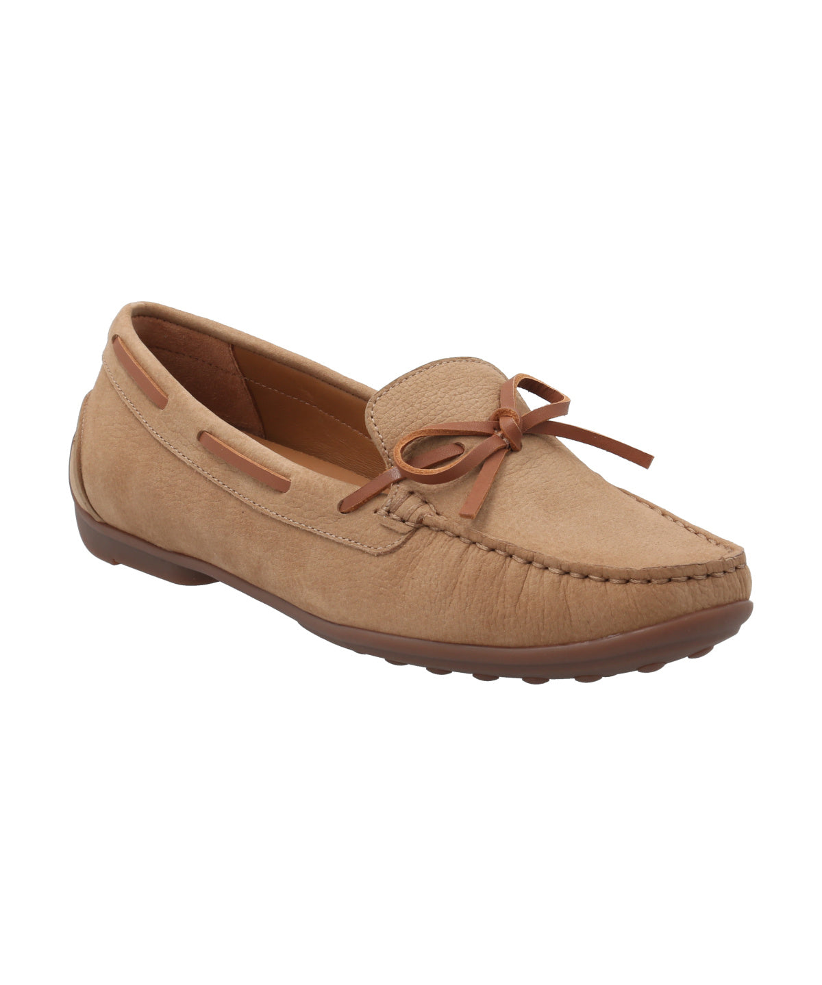 Mocasín Cuero Mujer Mena Café Rockford