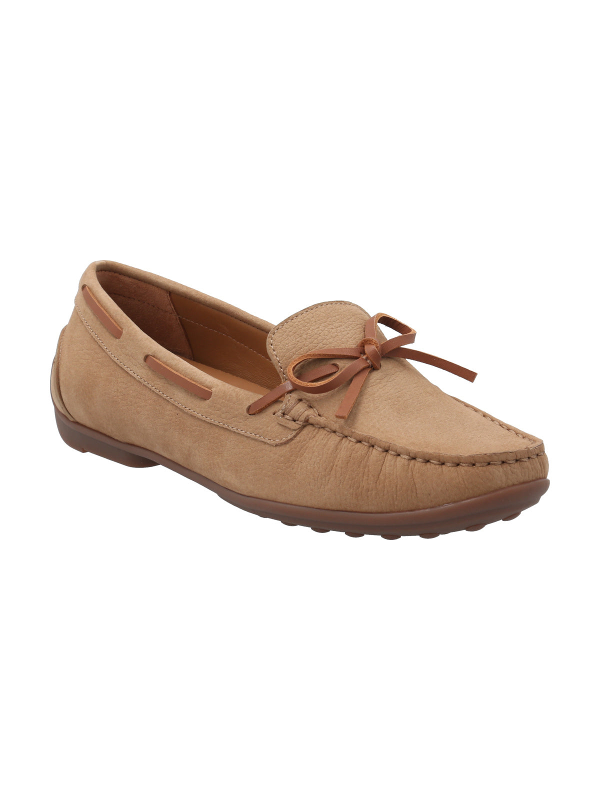 Mocasín Cuero Mujer Mena Café Rockford