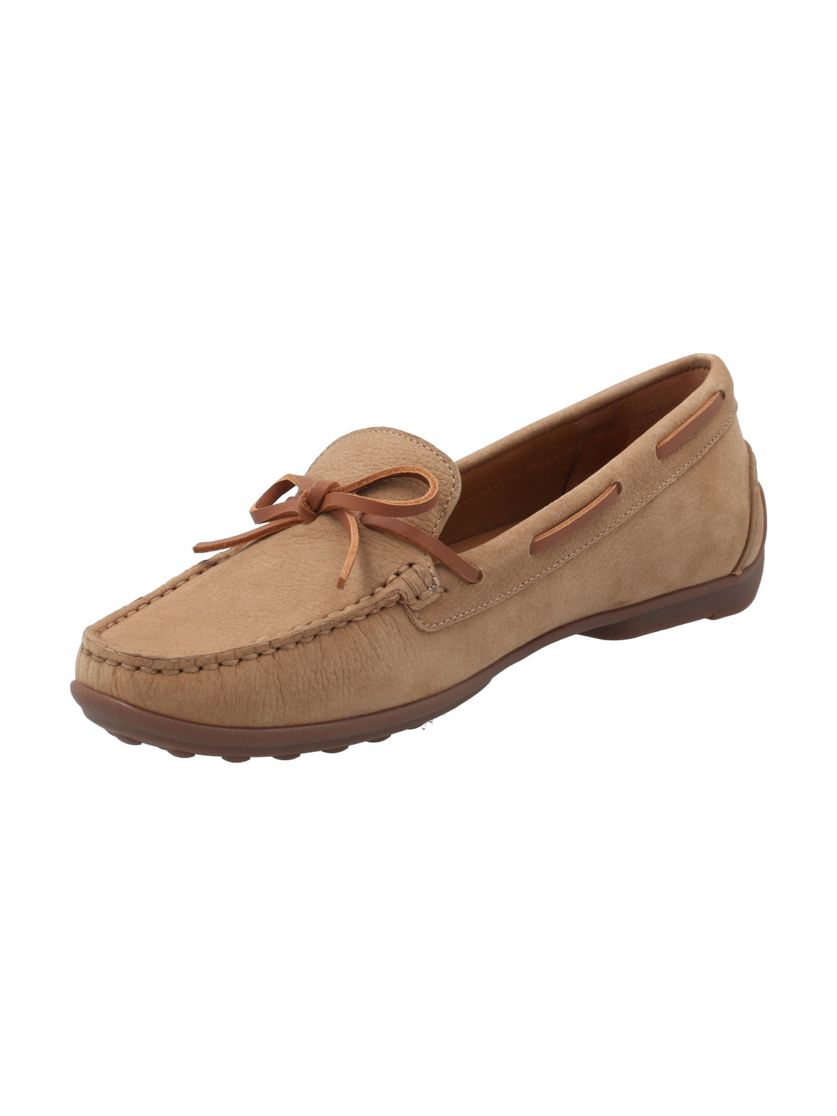 Mocasín Cuero Mujer Mena Café Rockford