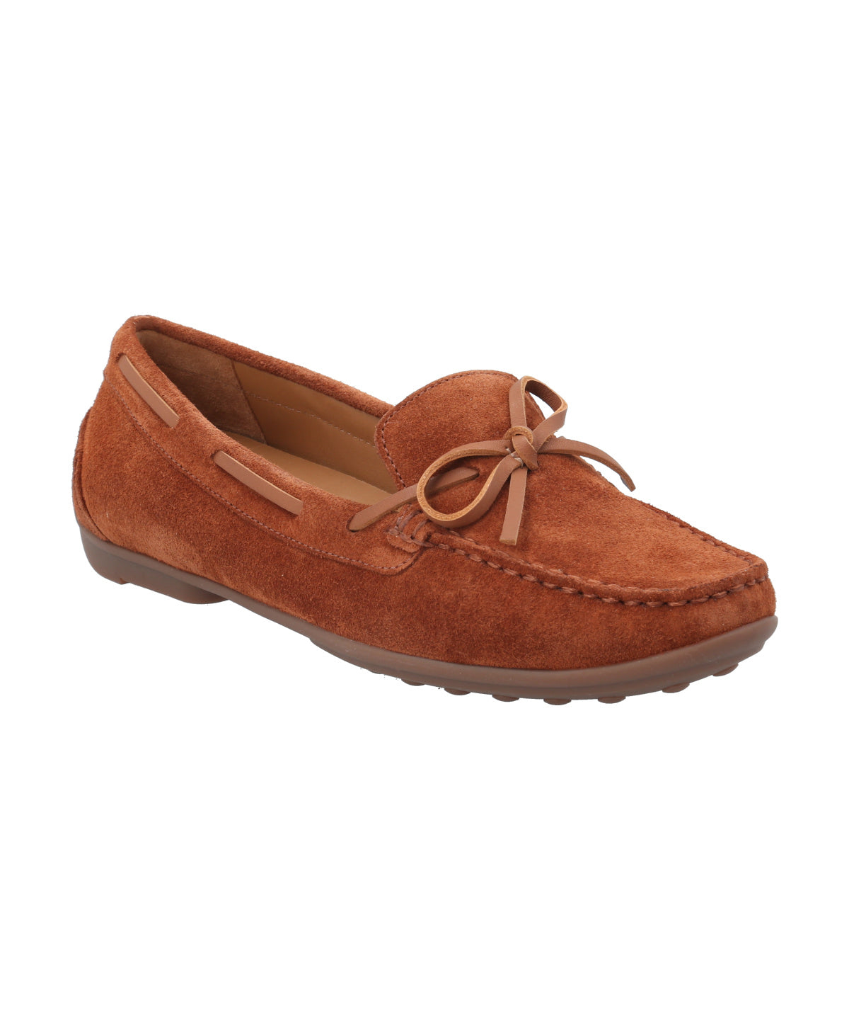 Mocasín Cuero Mujer Mena Café Rockford