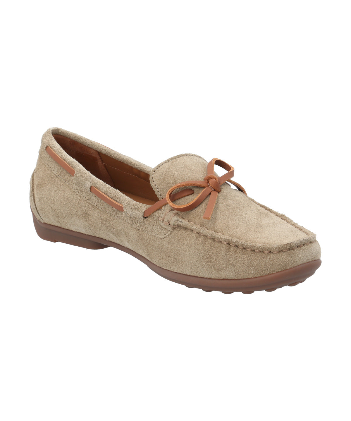 Mocasín Cuero Mujer Mena Gris Rockford