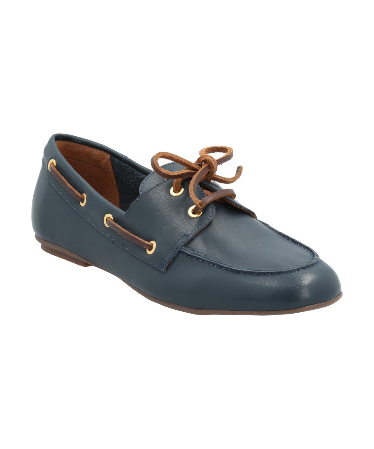 Mocasín Cuero Mujer Roberta Azul Rockford