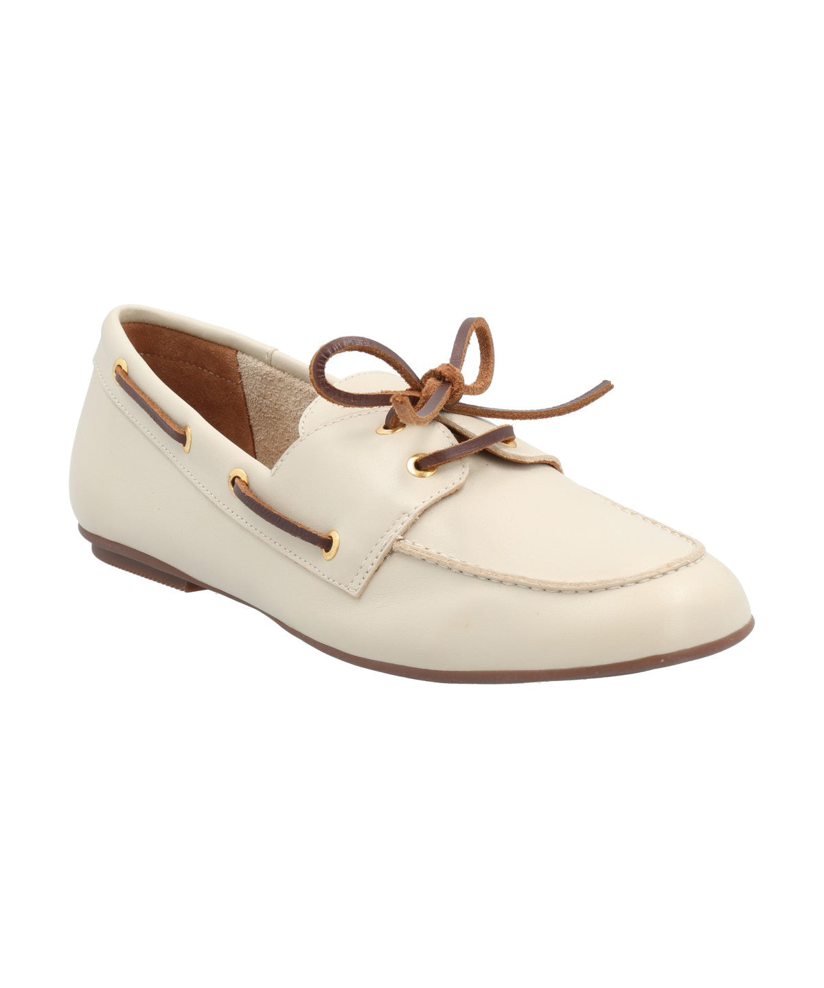 Mocasín Cuero Mujer Roberta Blanco Rockford