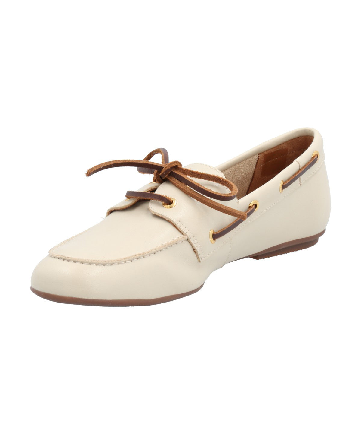 Mocasín Cuero Mujer Roberta Blanco Rockford