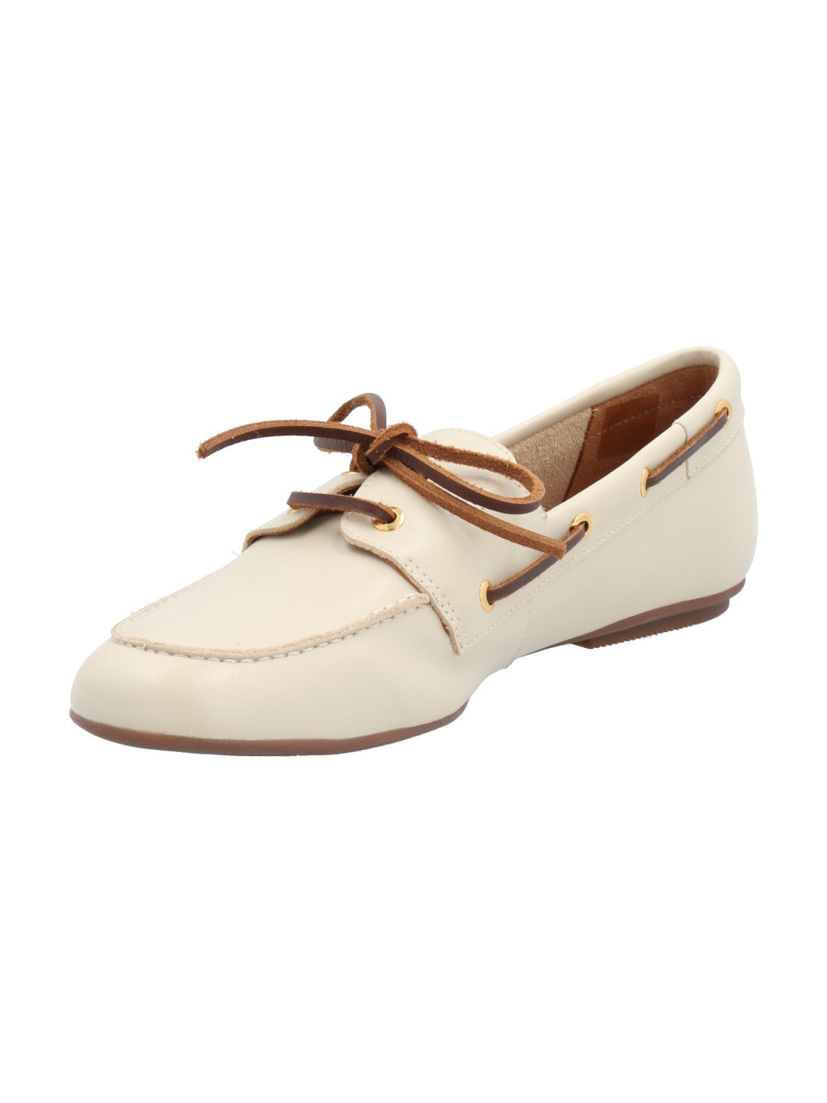 Mocasín Cuero Mujer Roberta Blanco Rockford