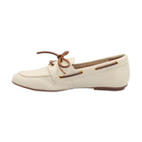 Mocasín Cuero Mujer Roberta Blanco Rockford