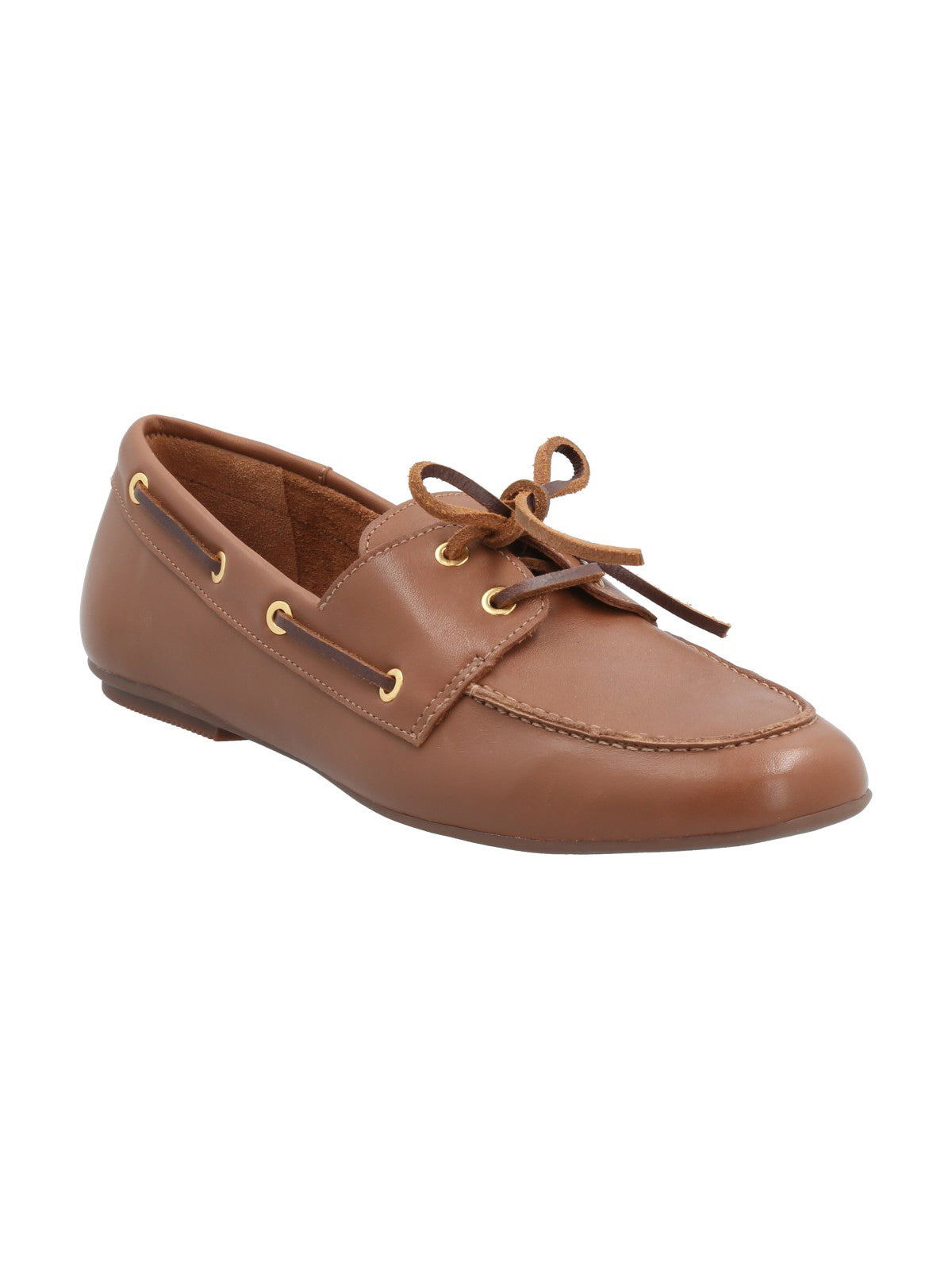 Mocasín Cuero Mujer Roberta Café Rockford