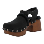 Sueco Cuero Mujer Forli Negro Rockford