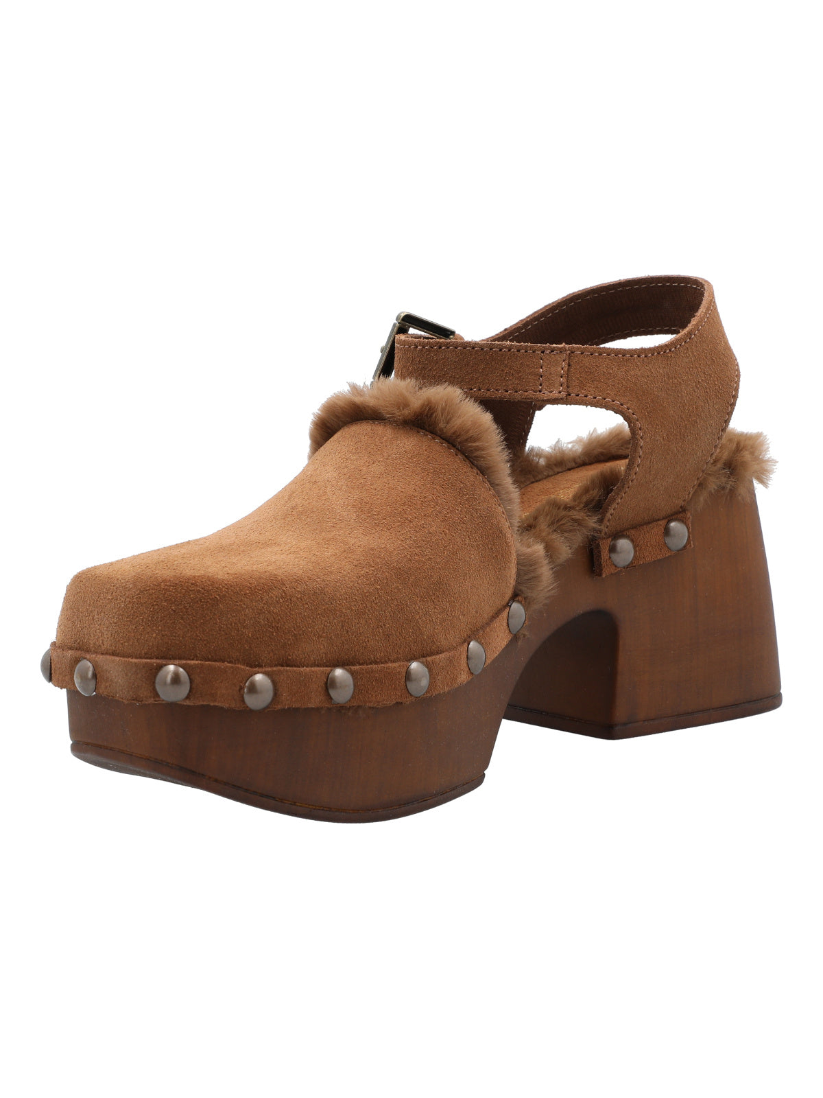 Sueco Cuero Mujer Forli Café Rockford