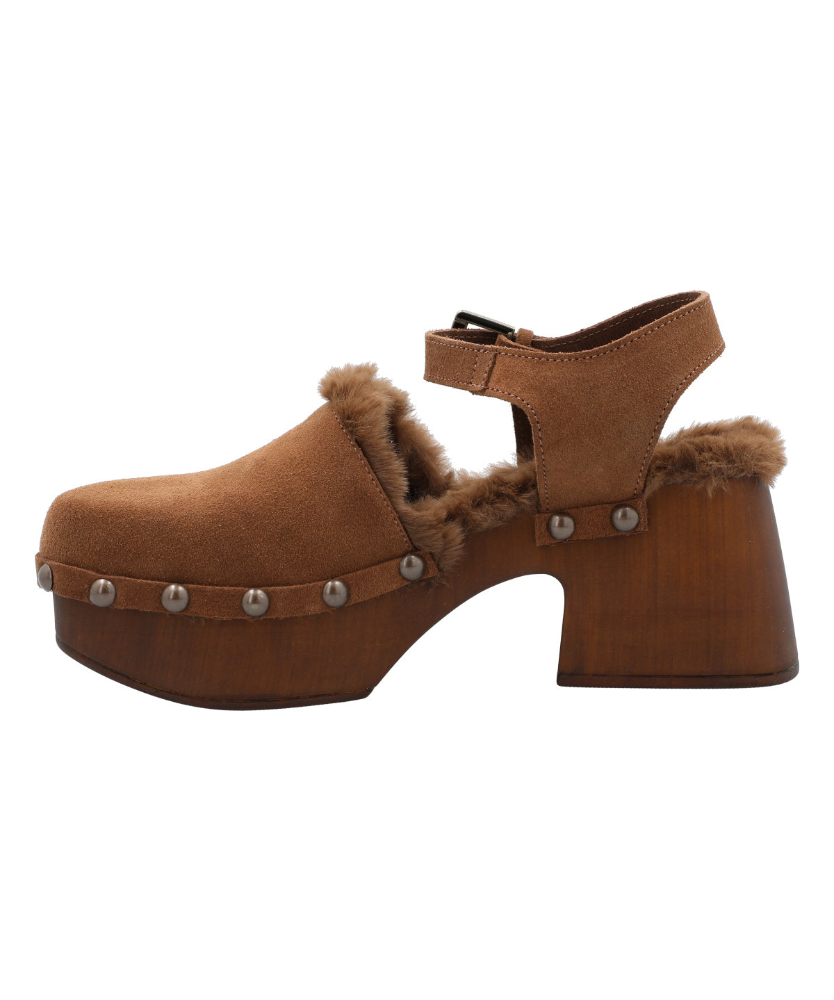 Sueco Cuero Mujer Forli Café Rockford
