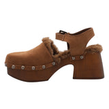 Sueco Cuero Mujer Forli Café Rockford