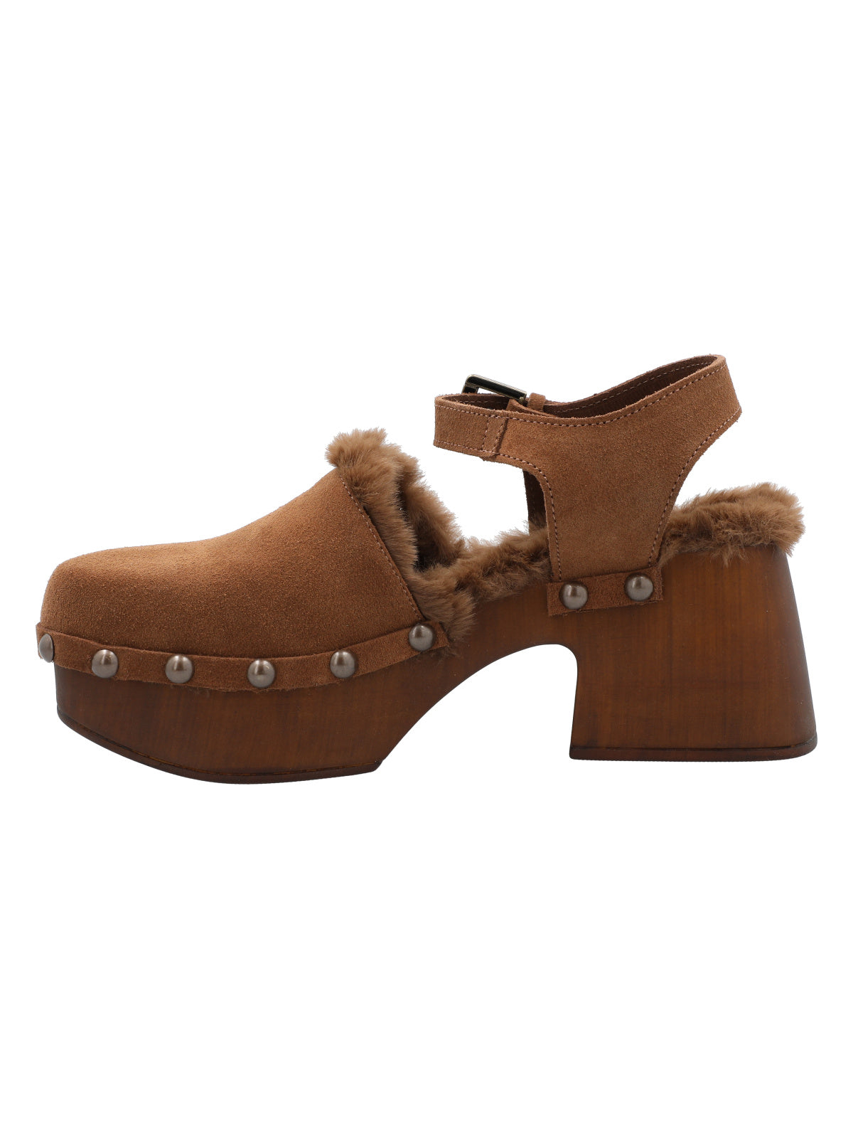 Sueco Cuero Mujer Forli Café Rockford