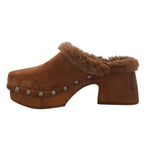 Sueco Cuero Mujer Arezzo Café