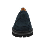 Mocasin Cuero Mujer May Azul