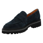 Mocasin Cuero Mujer May Azul