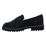 Mocasin Cuero Mujer May Azul