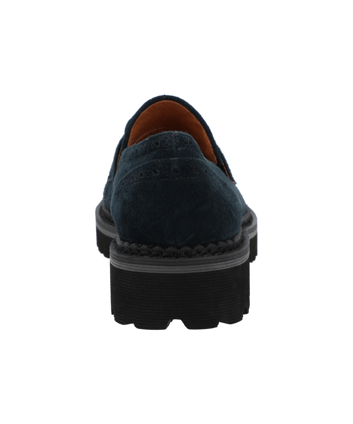Mocasin Cuero Mujer May Azul