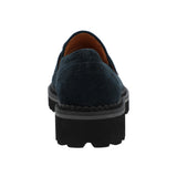 Mocasin Cuero Mujer May Azul